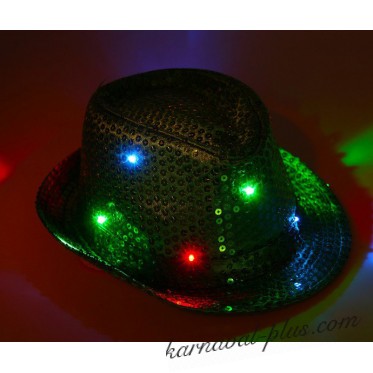 Карнавальная шляпа Диско зеленая 